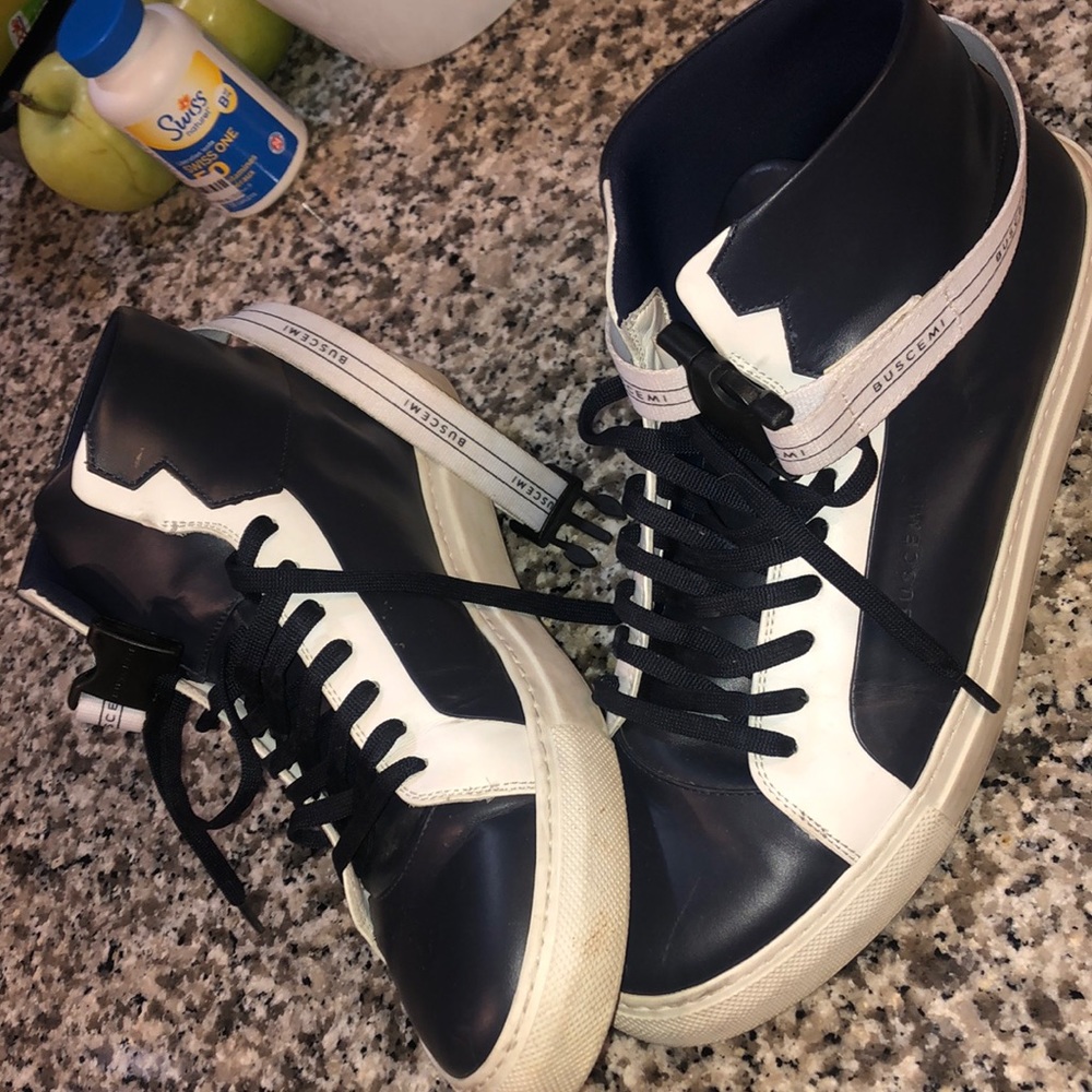 Buscemi canvas trainers